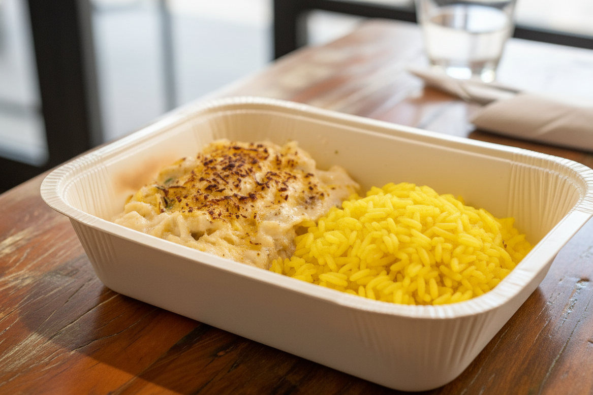 Brandade de Bacalhau c/ Arroz de Açafrão