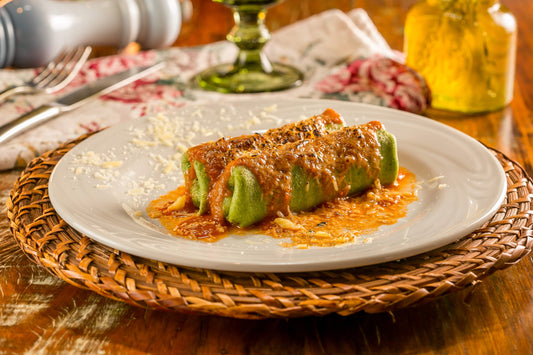 Panqueca de Espinafre c/ Frango Cremoso