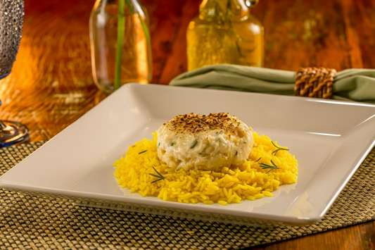 Brandade de Bacalhau c/ Arroz de Açafrão